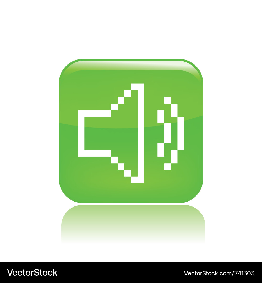 Pixel computer icon Vector Image