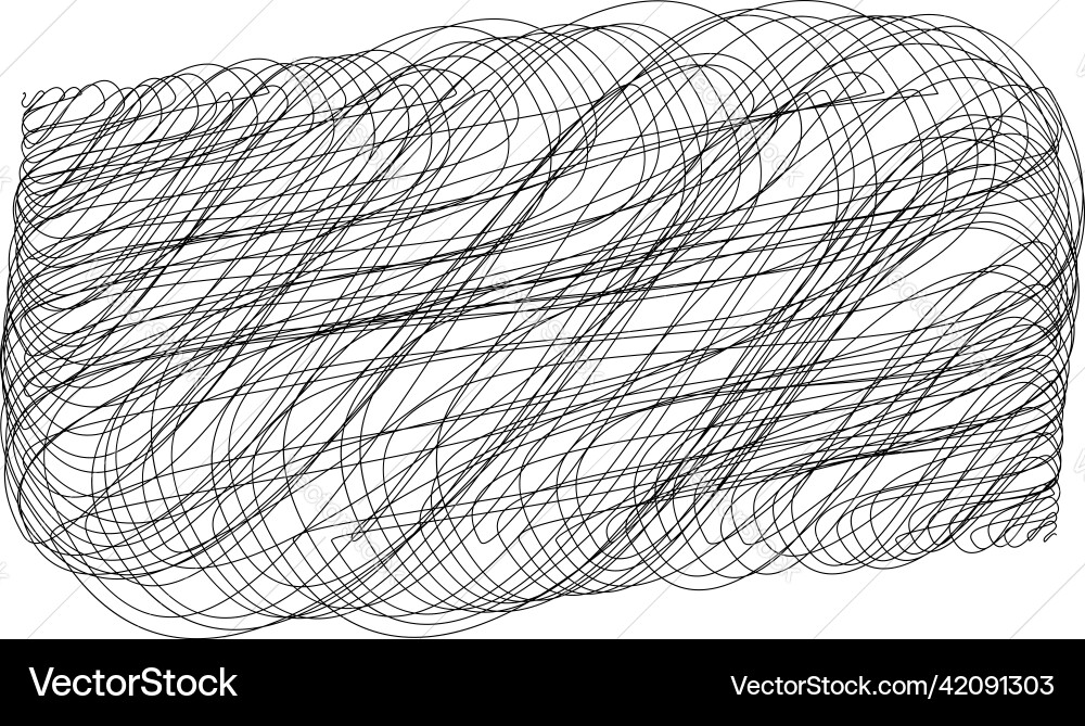 Scribble sketch lines rectangle plane squiggly Scribble sketch lines rectangle plane squiggly vector image