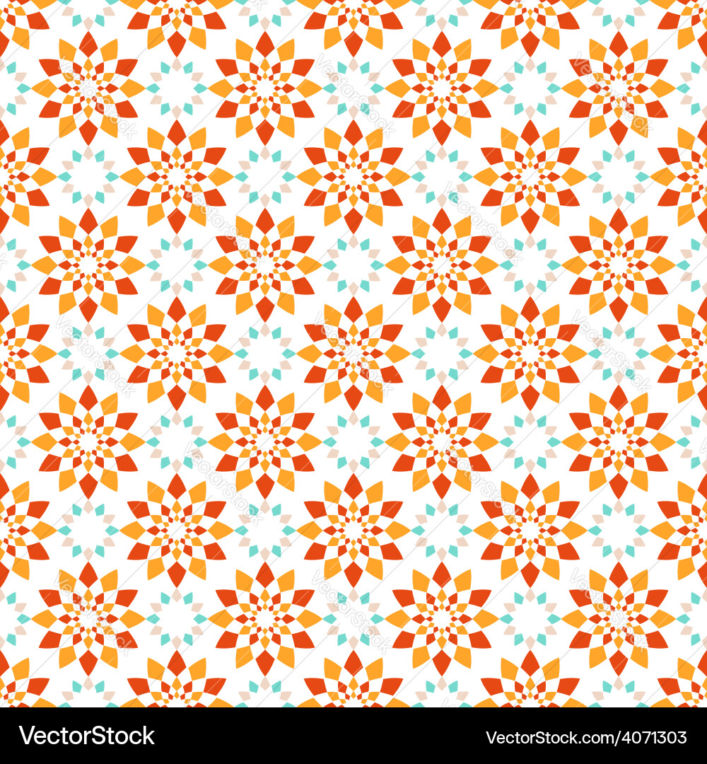 Seamless pattern of geometric elements Vector Image