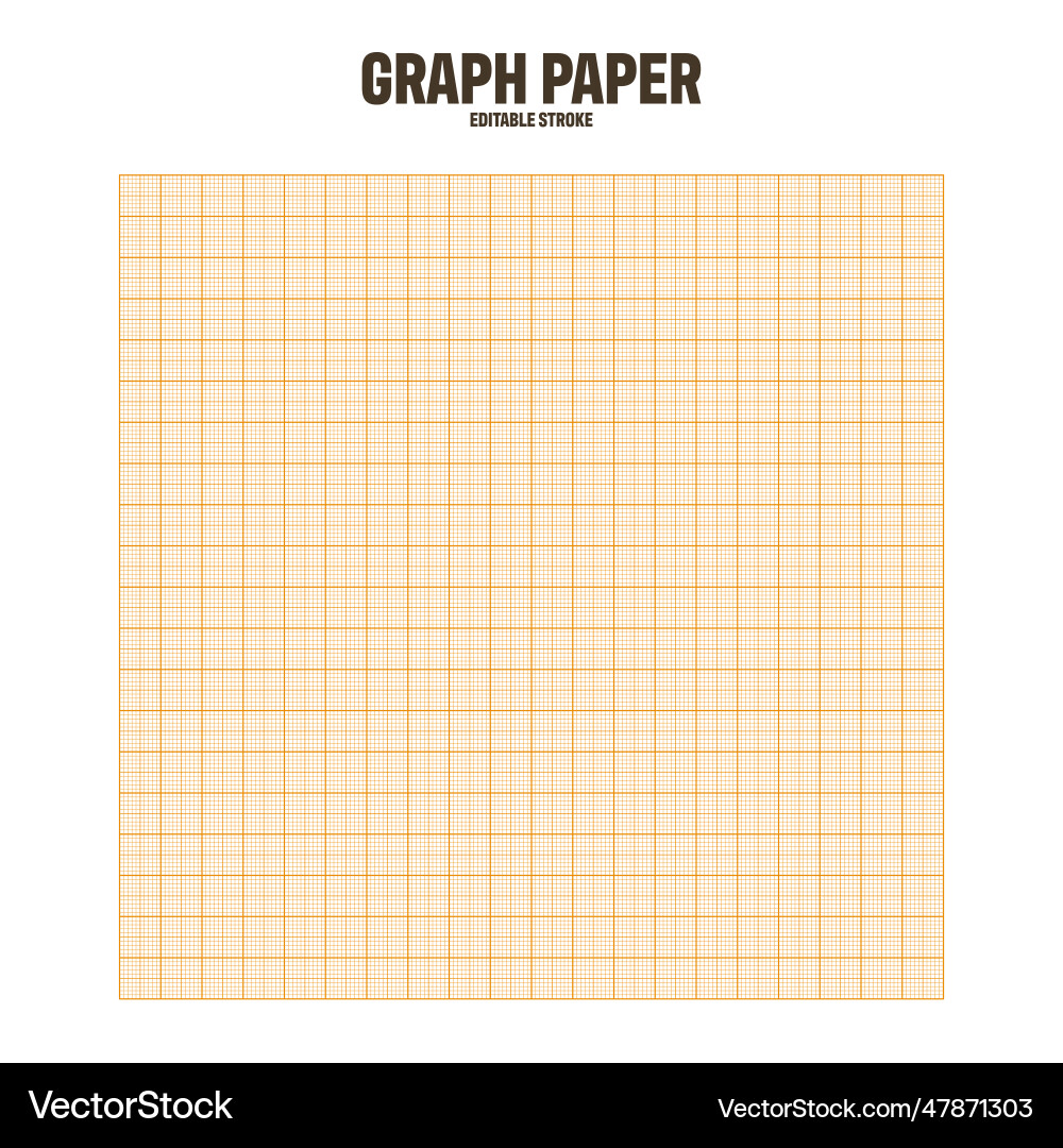 Sheet of graph paper with grid millimeter Sheet of graph paper with grid millimeter Vector Image