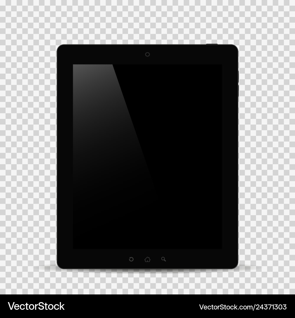 Tablet with shadow on isolated background Tablet with shadow on isolated background vector image