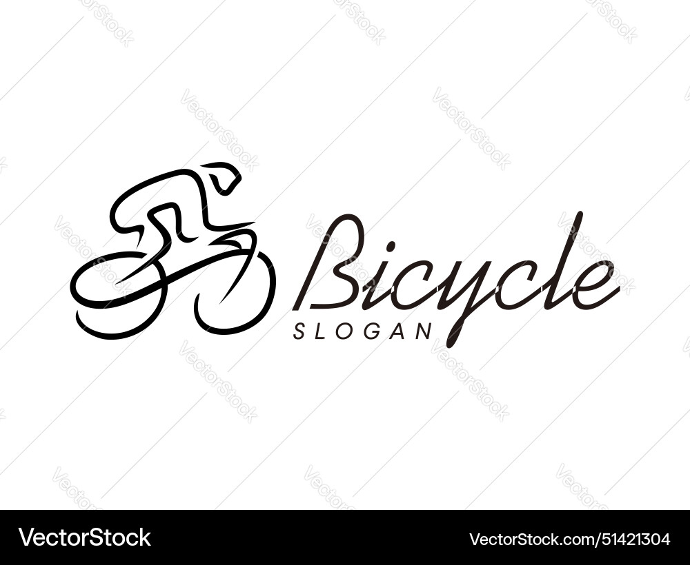 Abstraktes einfaches Fahrrad Fahrrad Logo oder Fahrrad Abstraktes einfaches Fahrrad Fahrrad Logo oder Fahrrad vektorbild