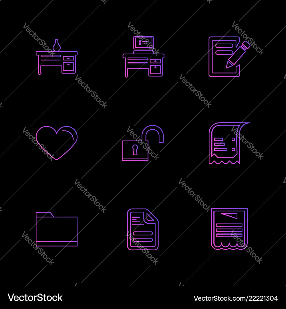 Files document clipboard write eps icons set vector image