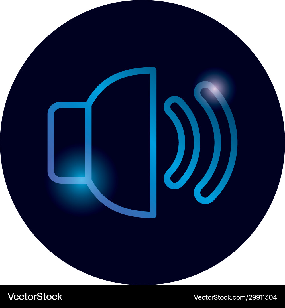 Isolated volume gradient style icon design Vector Image
