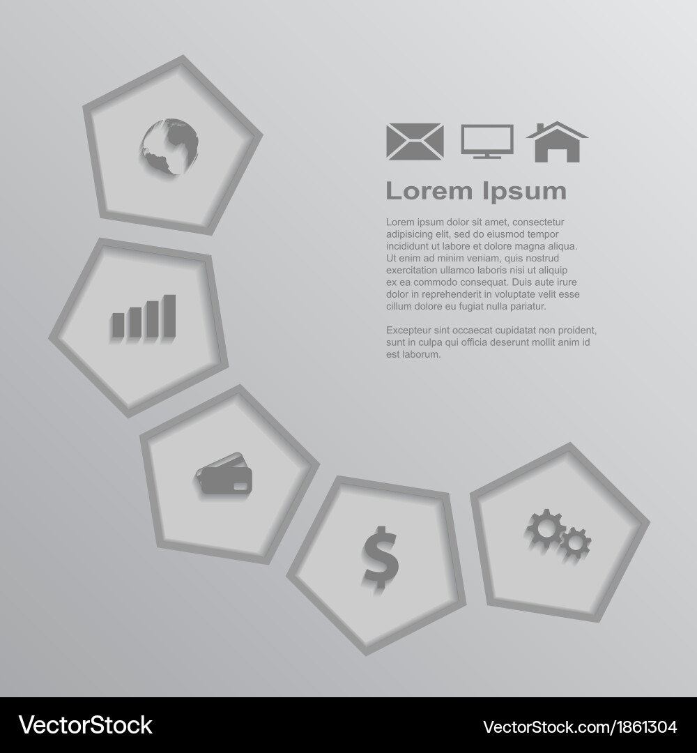 Modern Workflow Template vector image