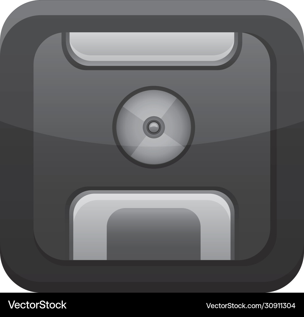 Save app button menu isolated icon Save app button menu isolated icon Vector Image