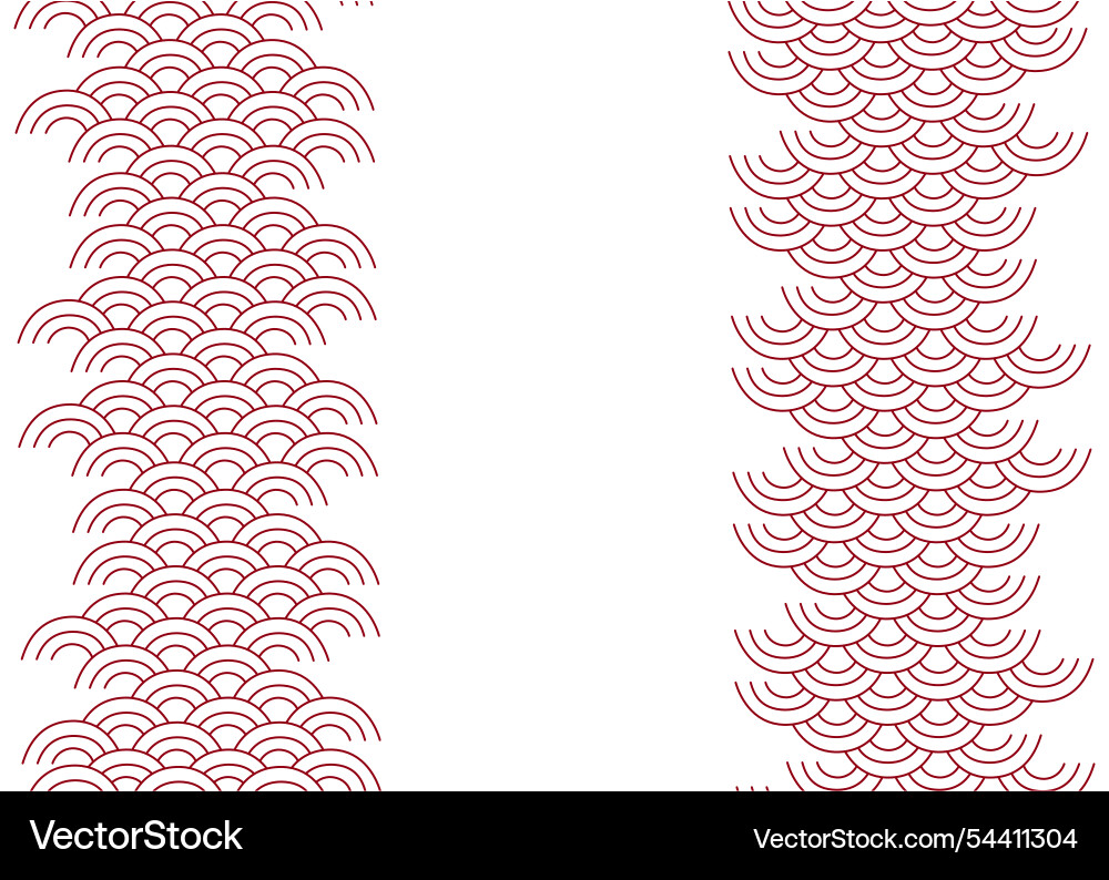 Seamless vertical border pattern with chinese Seamless vertical border pattern with chinese vector image