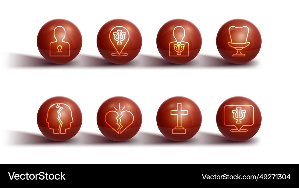 Set line solution to the problem bipolar disorder Vector Image