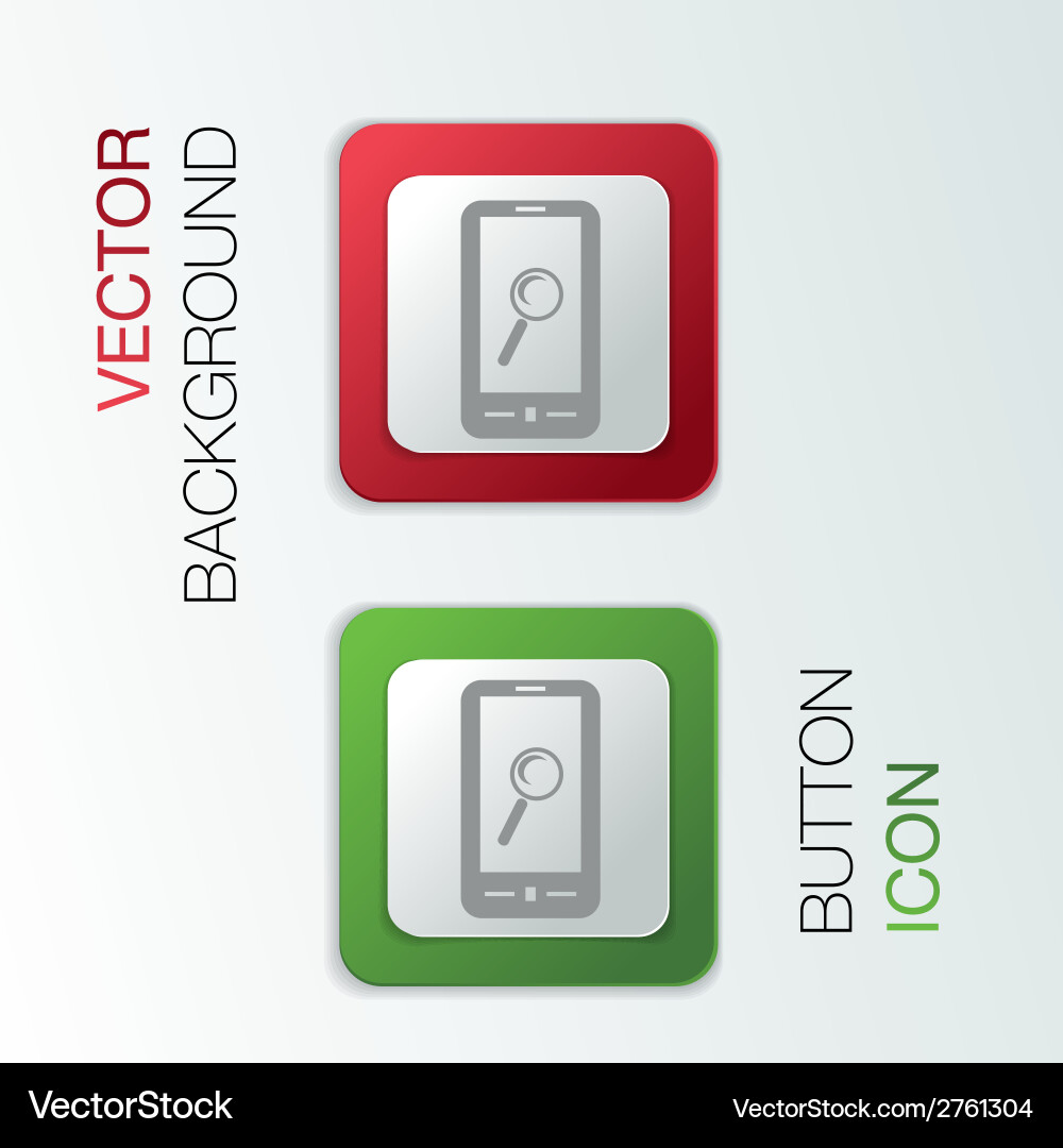 Smartphone magnifying glass Vector Image