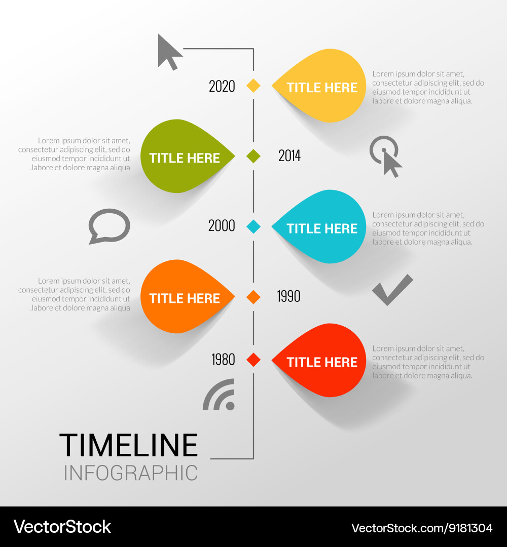Timeline Infographic Template Vector Image