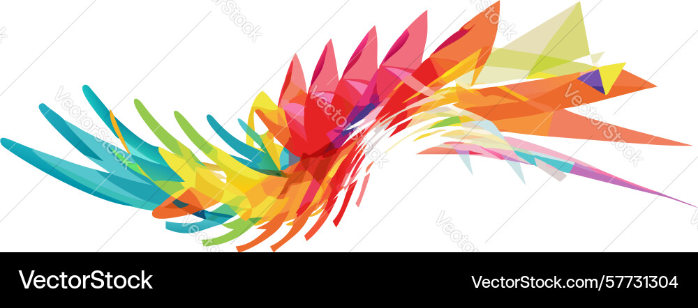 Vibrant abstract swirl dynamic colorful wave Vector Image