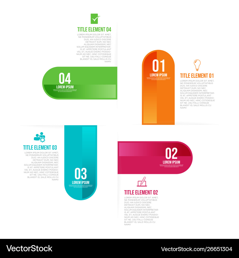 Workflow Steps Infographic Template vector image