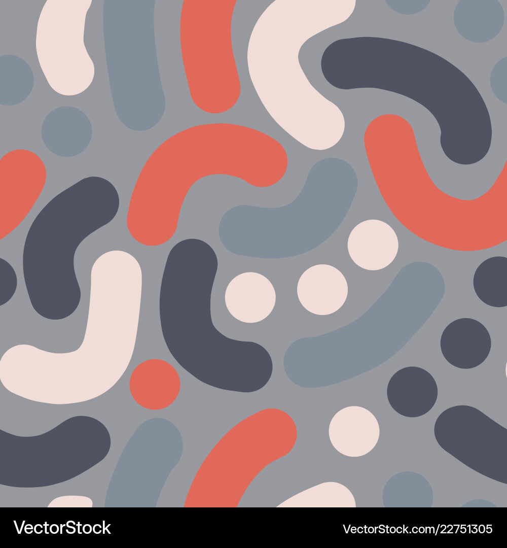 Abstract Curved Shapes Pattern vector image