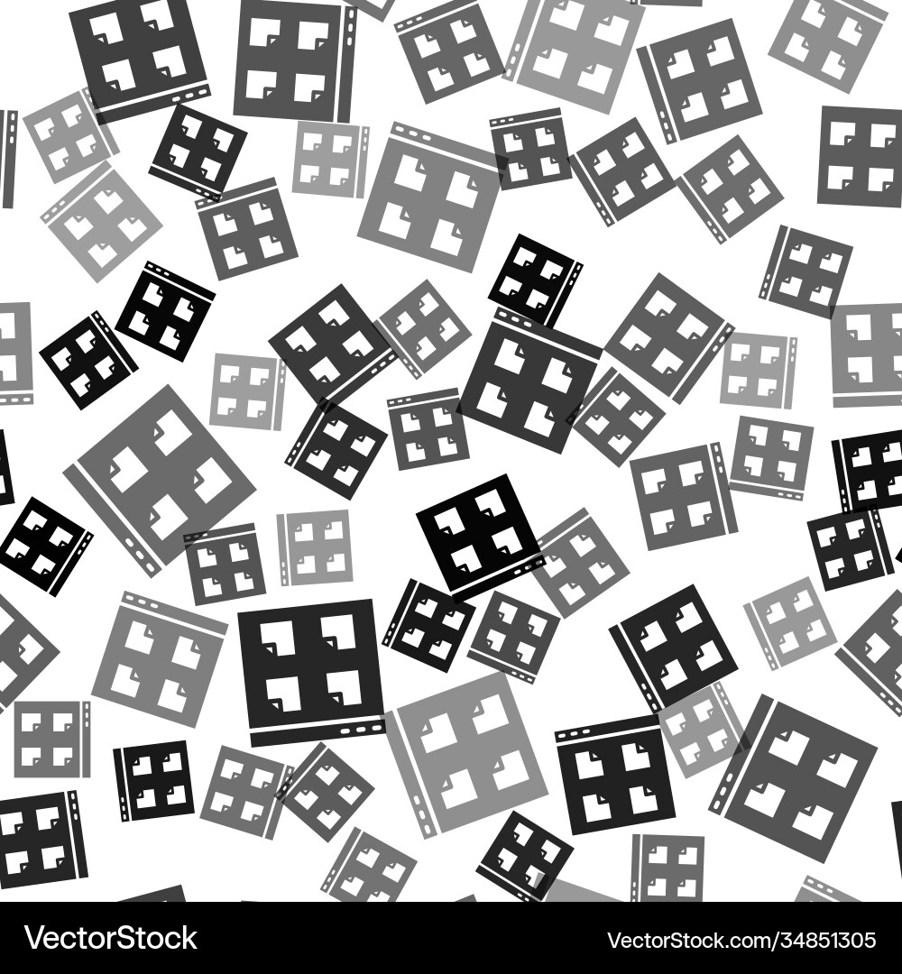 Black browser files icon isolated seamless pattern Vector Image