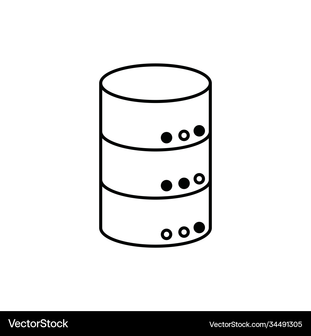 Database Storage Icon vector image