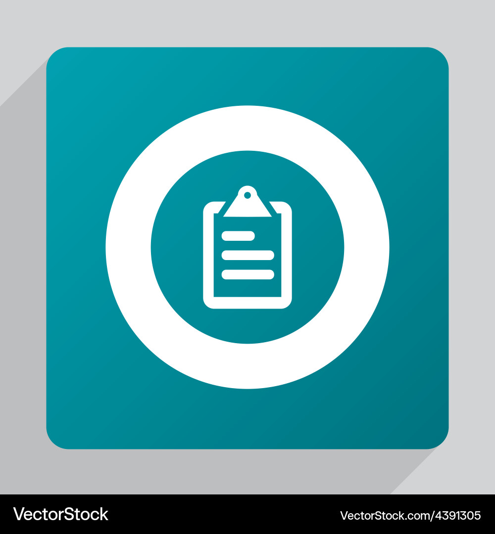 Flat list icon vector image
