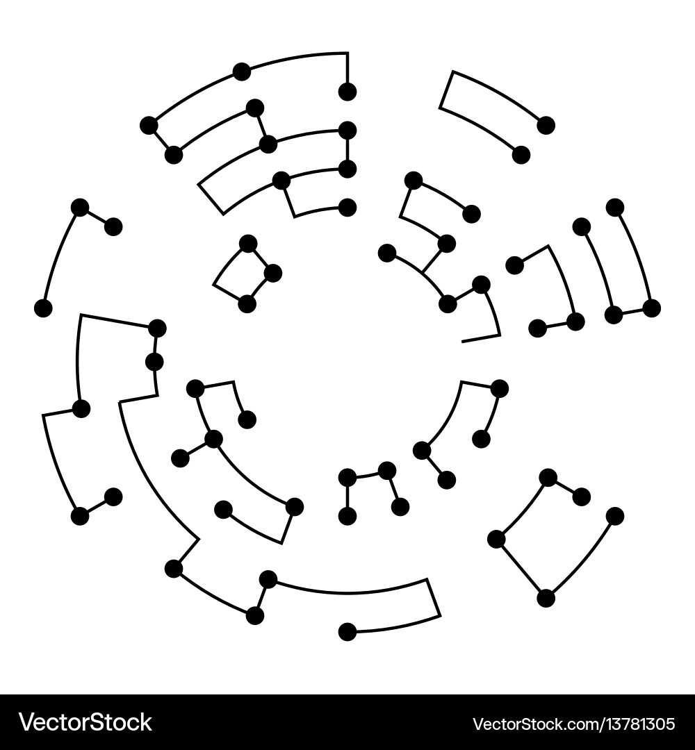 Modern Tech Network Abstract vector image
