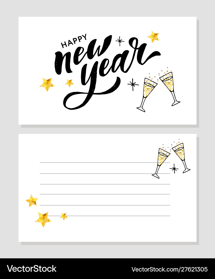 New year christmas lettering calligraphy brush New year christmas lettering calligraphy brush vector image
