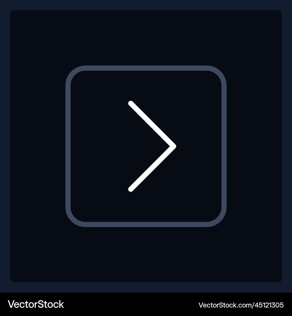 Normal forward arrow ui element template Normal forward arrow ui element template vector image