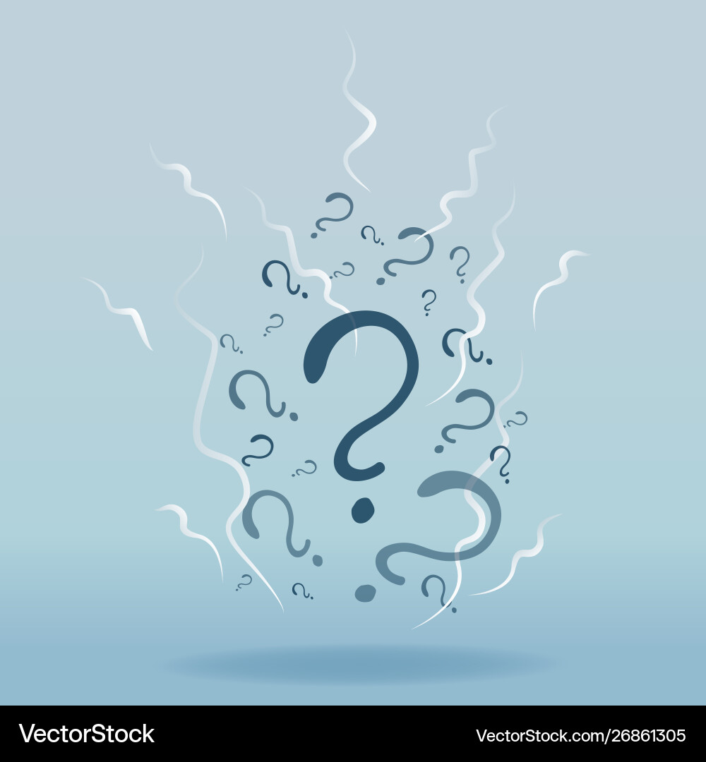Question signs colorful problem and priority Question signs colorful problem and priority vector image