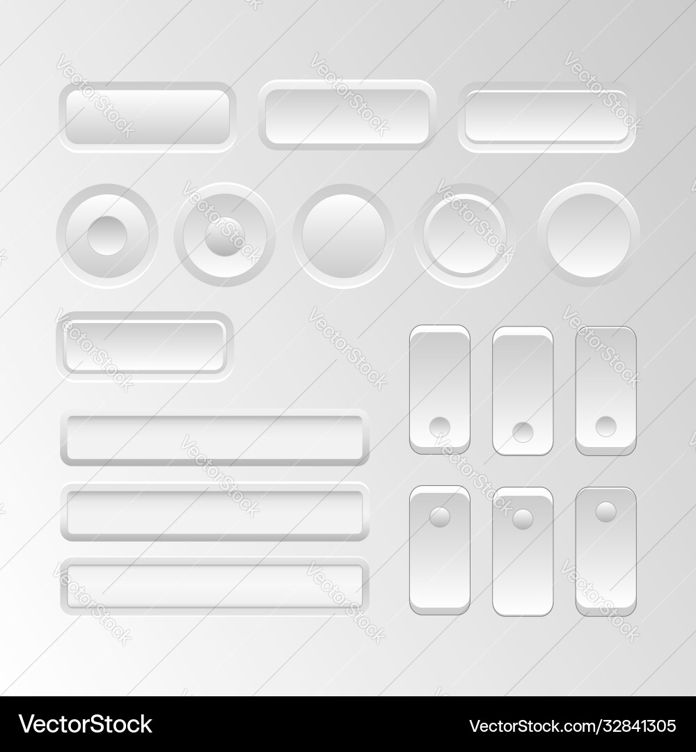 Set user interface elements Set user interface elements Vector Image