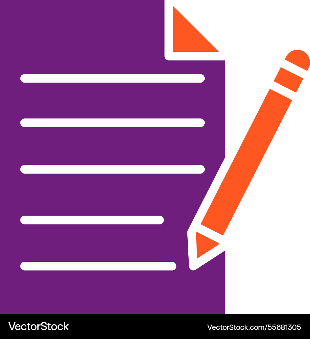 Write icon design Vector Image