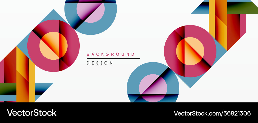 Abstract geometric composition overlapping Abstract geometric composition overlapping Vector Image
