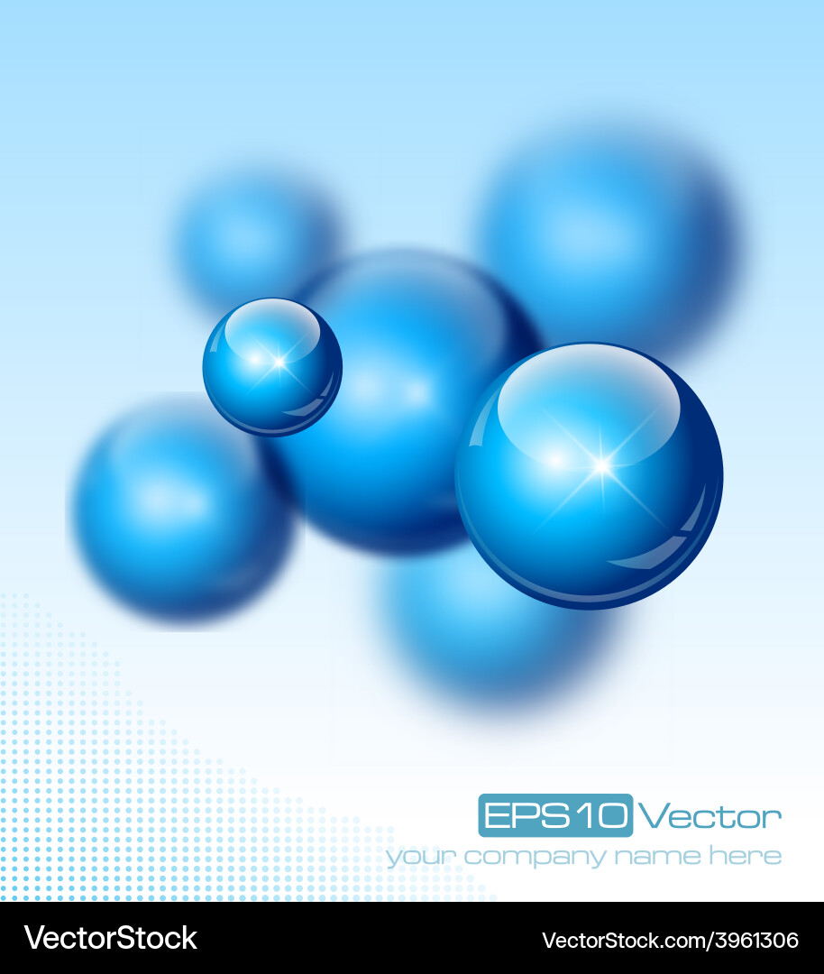 Abstract modern depth of field technology design vector image