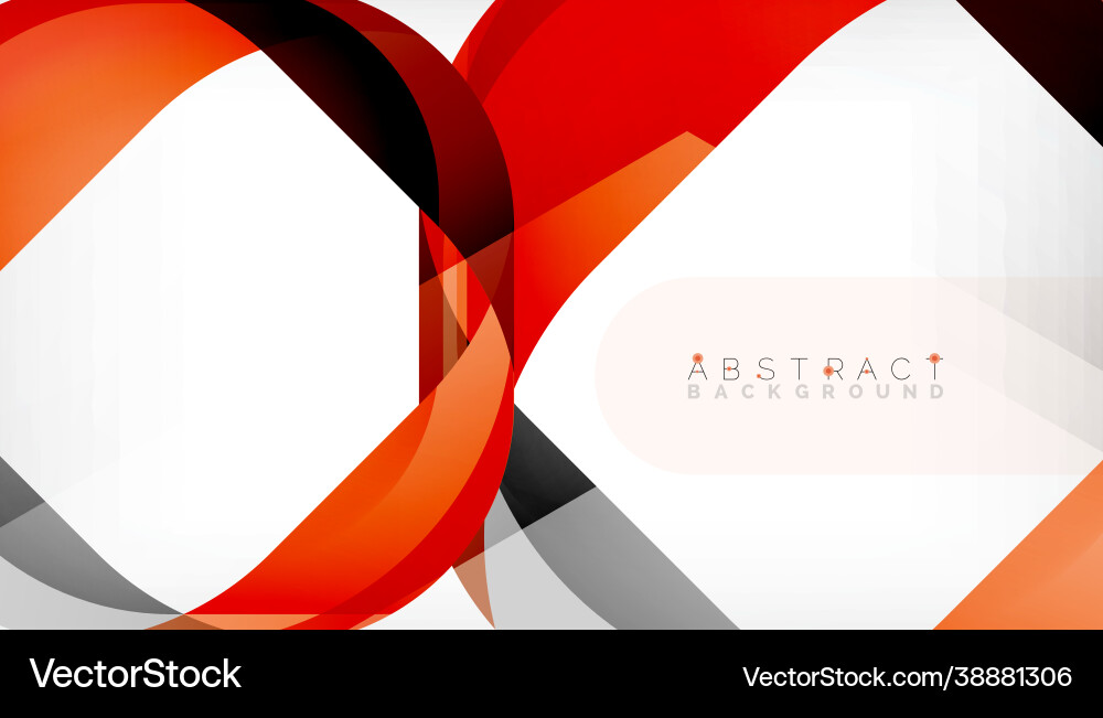 Abstract square shape with overlapping waves Vector Image
