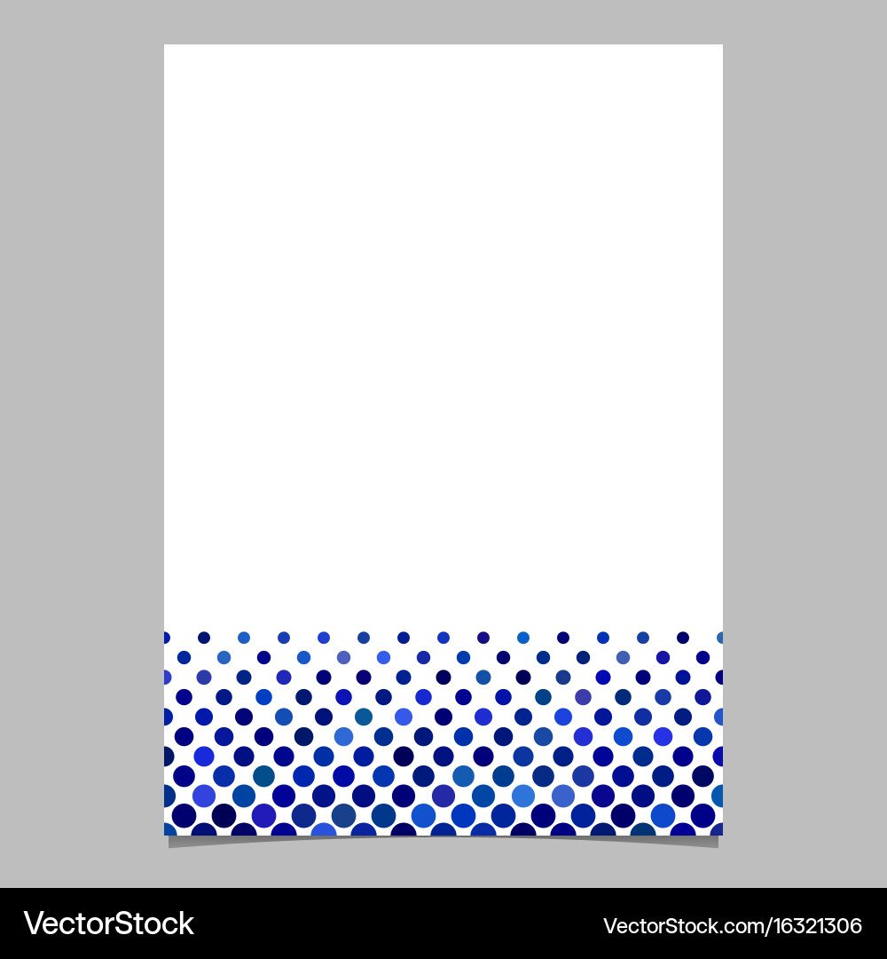 Circle pattern page background template vector image