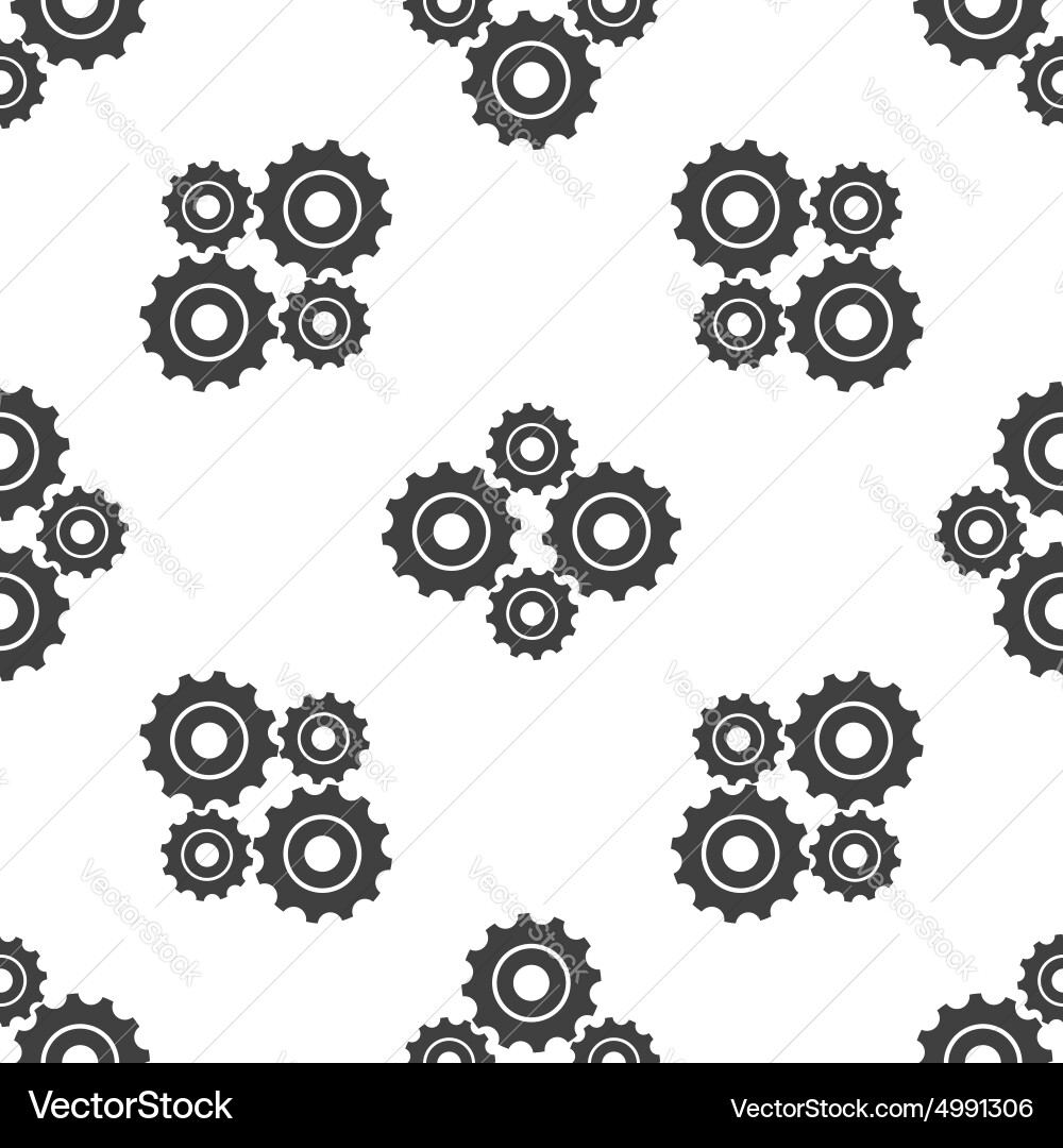 Cogs pattern vector image