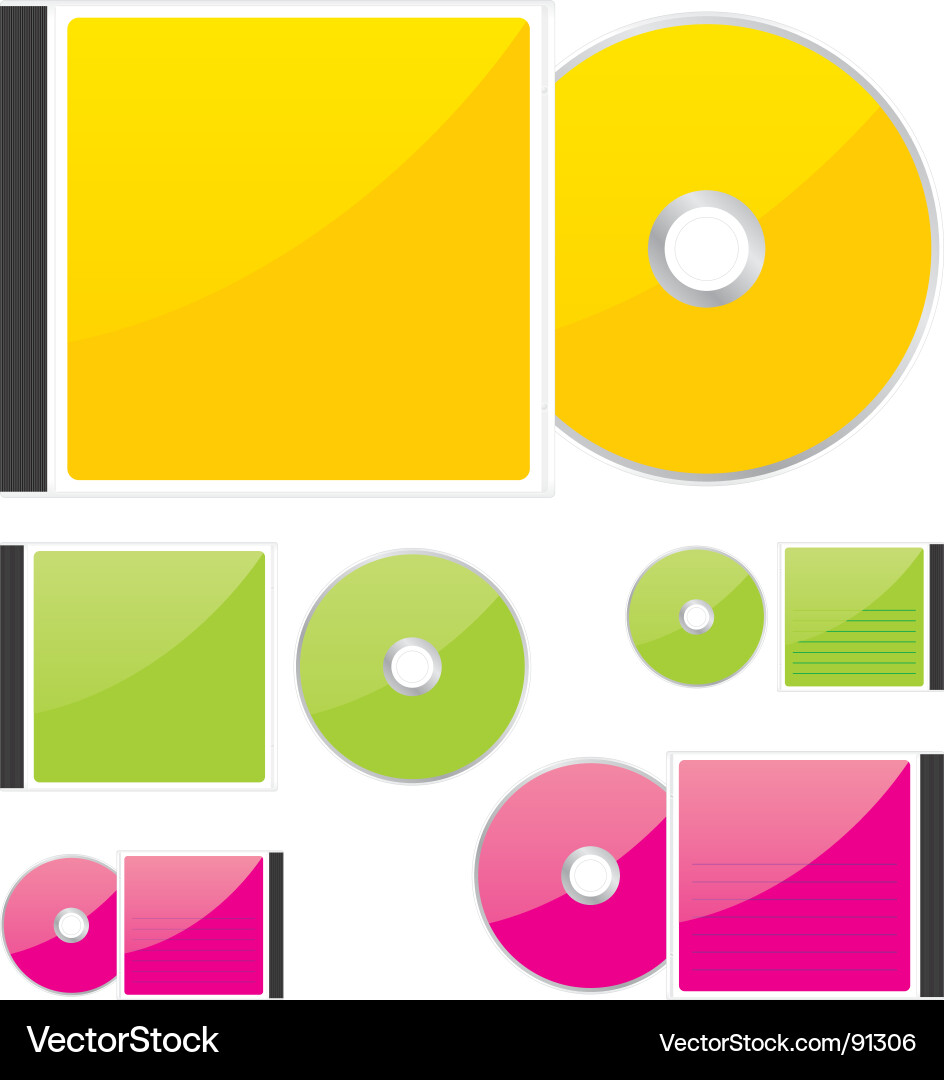 Compact disks Vector Image