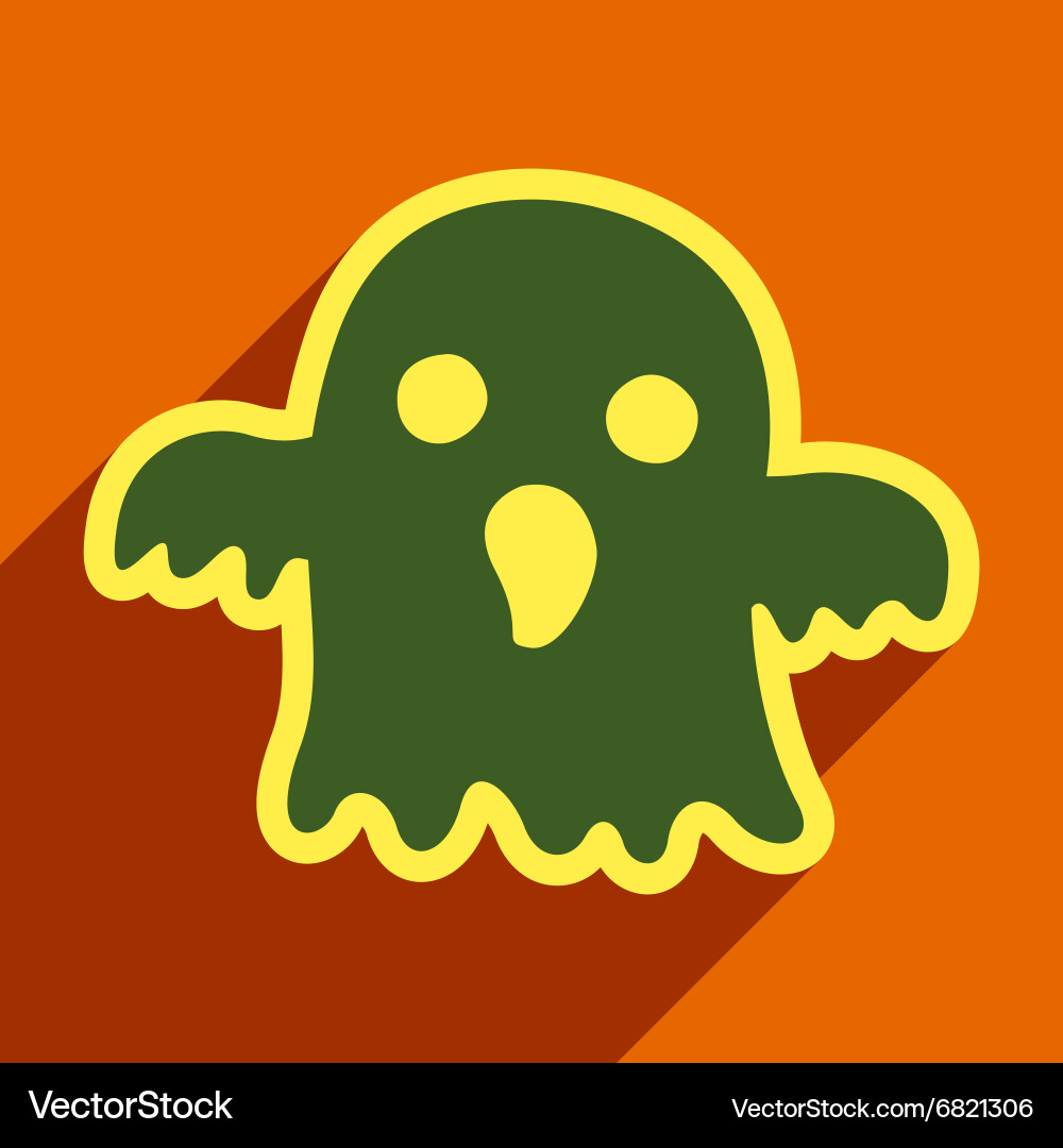 Flat with shadow icon and mobile application vector image