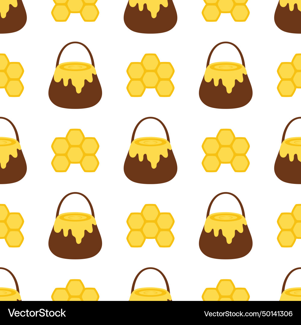 Honey bucket background Vector Image