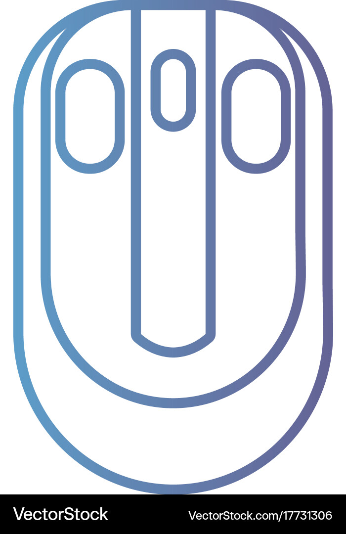 Line mouse computer technology object Vector Image