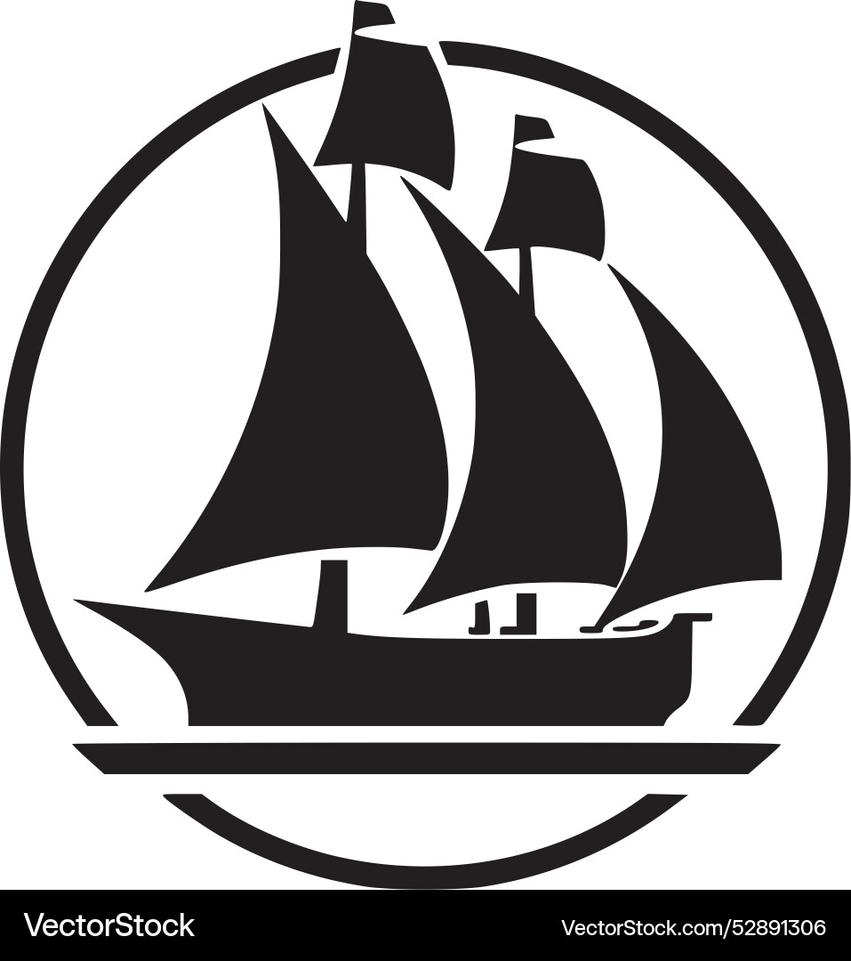 Rudder - minimalist and simple silhouette Vector Image