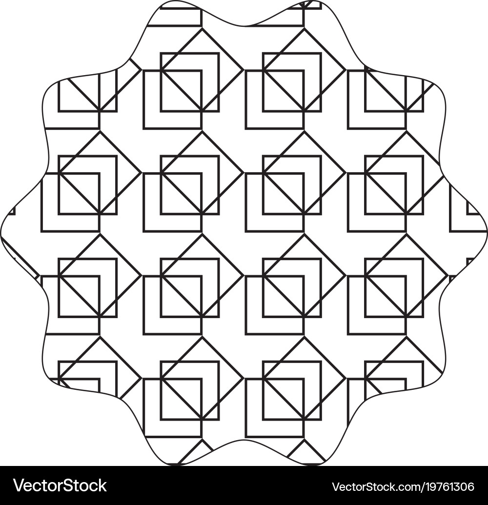 Star with pattern seamless shapes background vector image