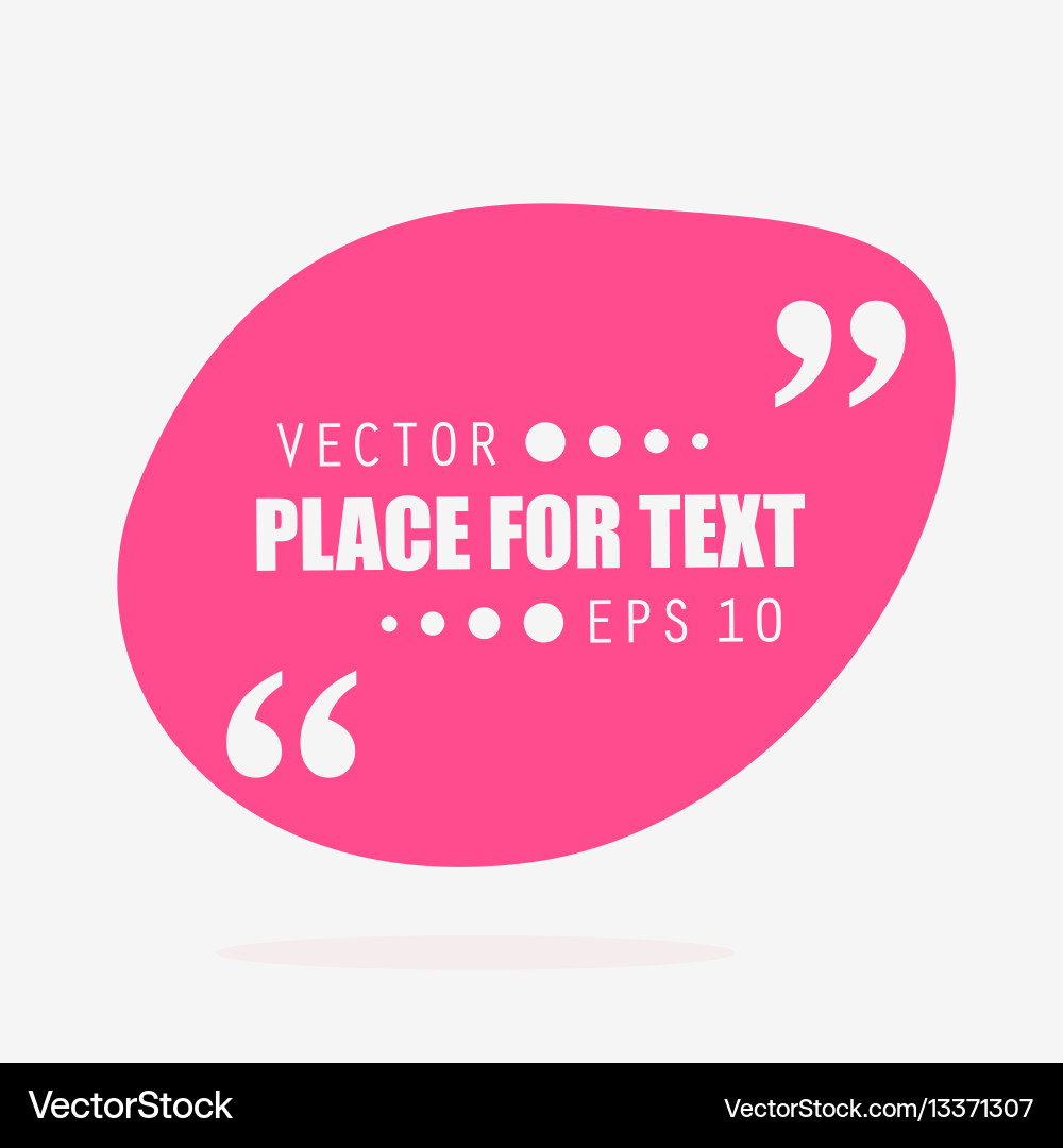 Abstract concept empty speech square quote Vector Image