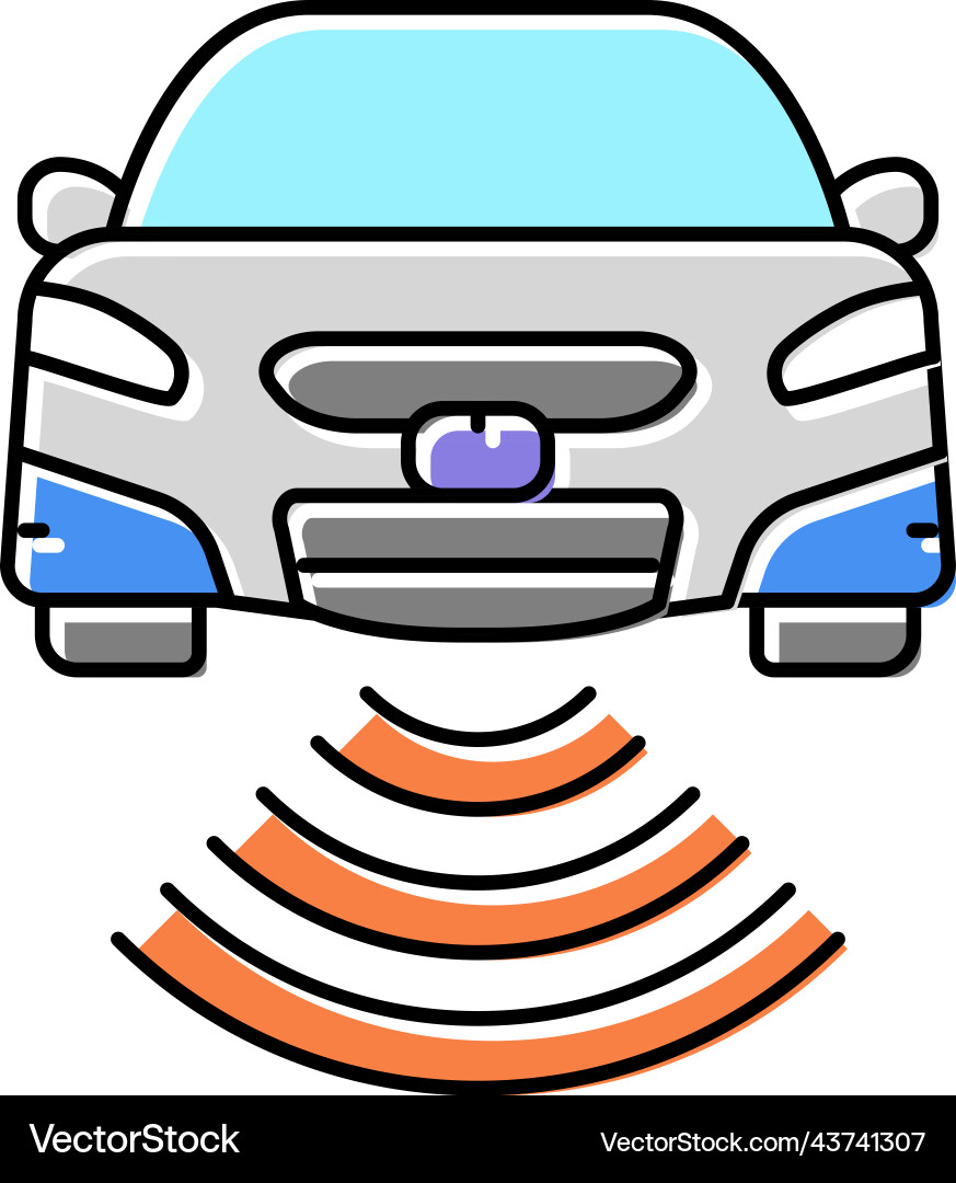 Automobile sensor color icon Automobile sensor color icon vector image