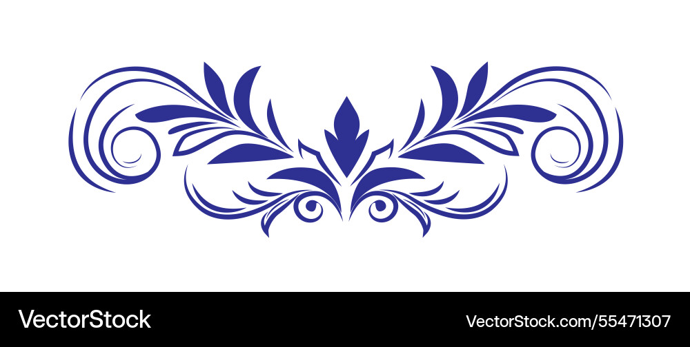 Classic calligraphy swirl luxury ornament Classic calligraphy swirl luxury ornament vector image