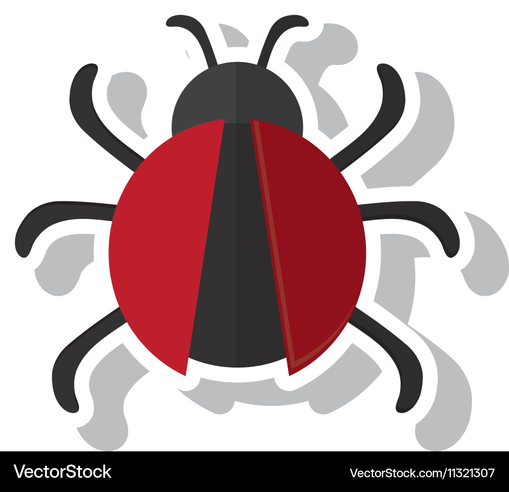 Isolated bug insect design Vector Image