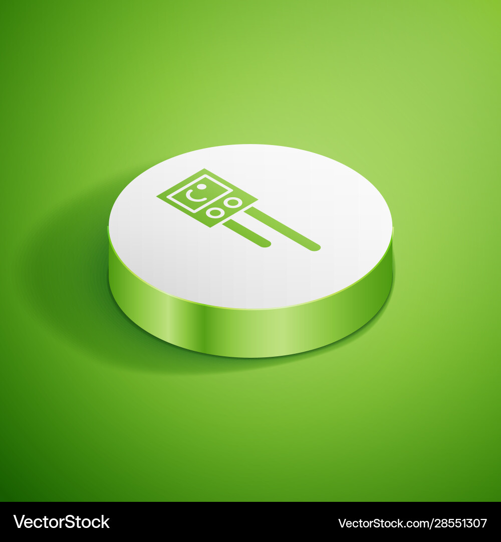 Isometric temperature and humidity sensor icon vector image