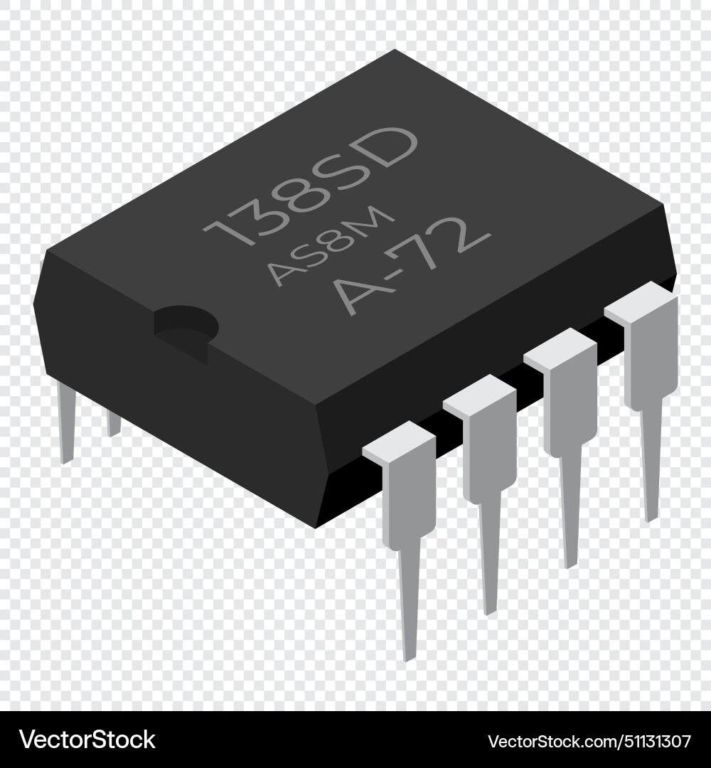 Microchip computer electronic component Microchip computer electronic component vector image