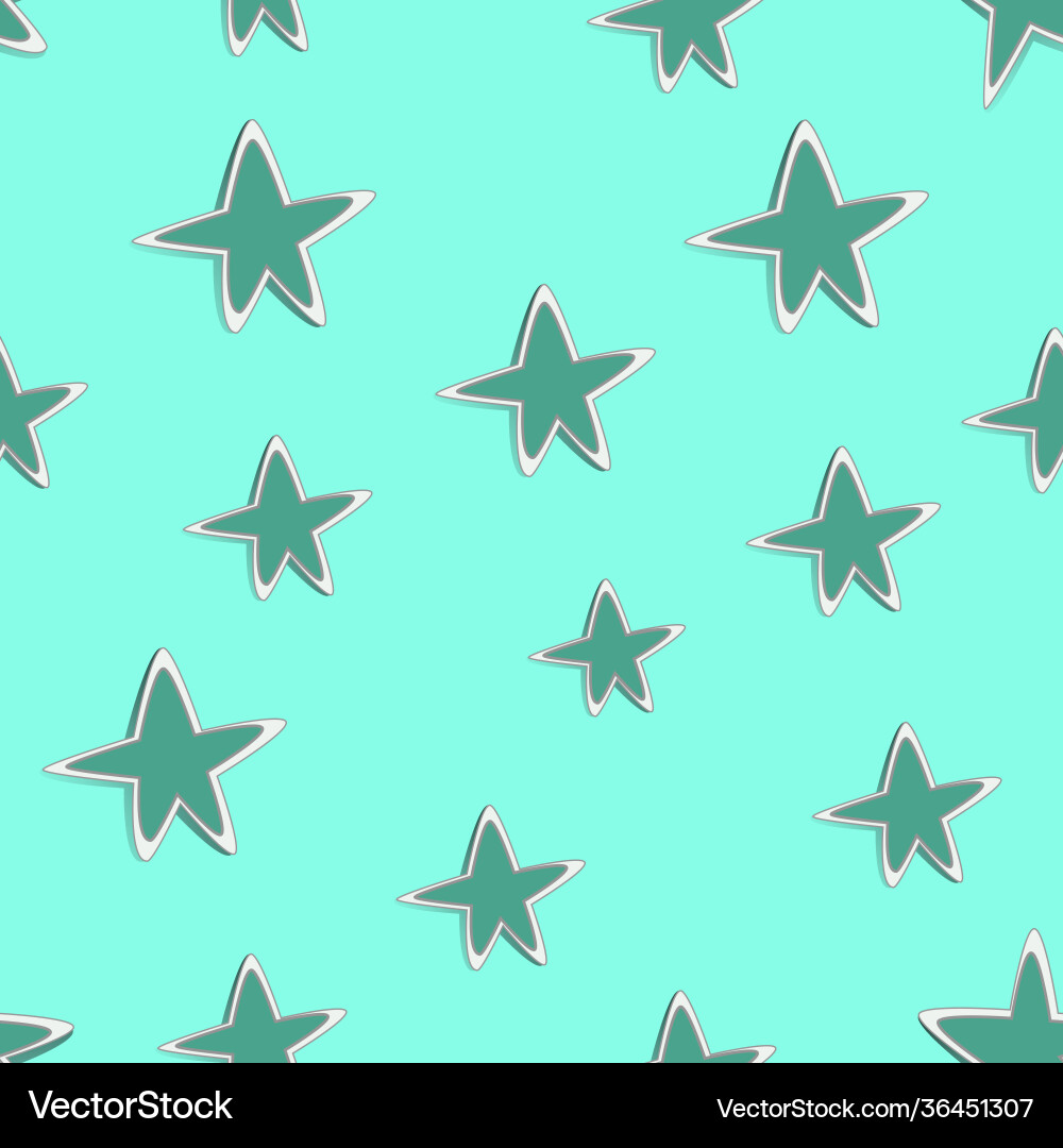 Seamless pattern with random stars in dark sky Seamless pattern with random stars in dark sky vector image