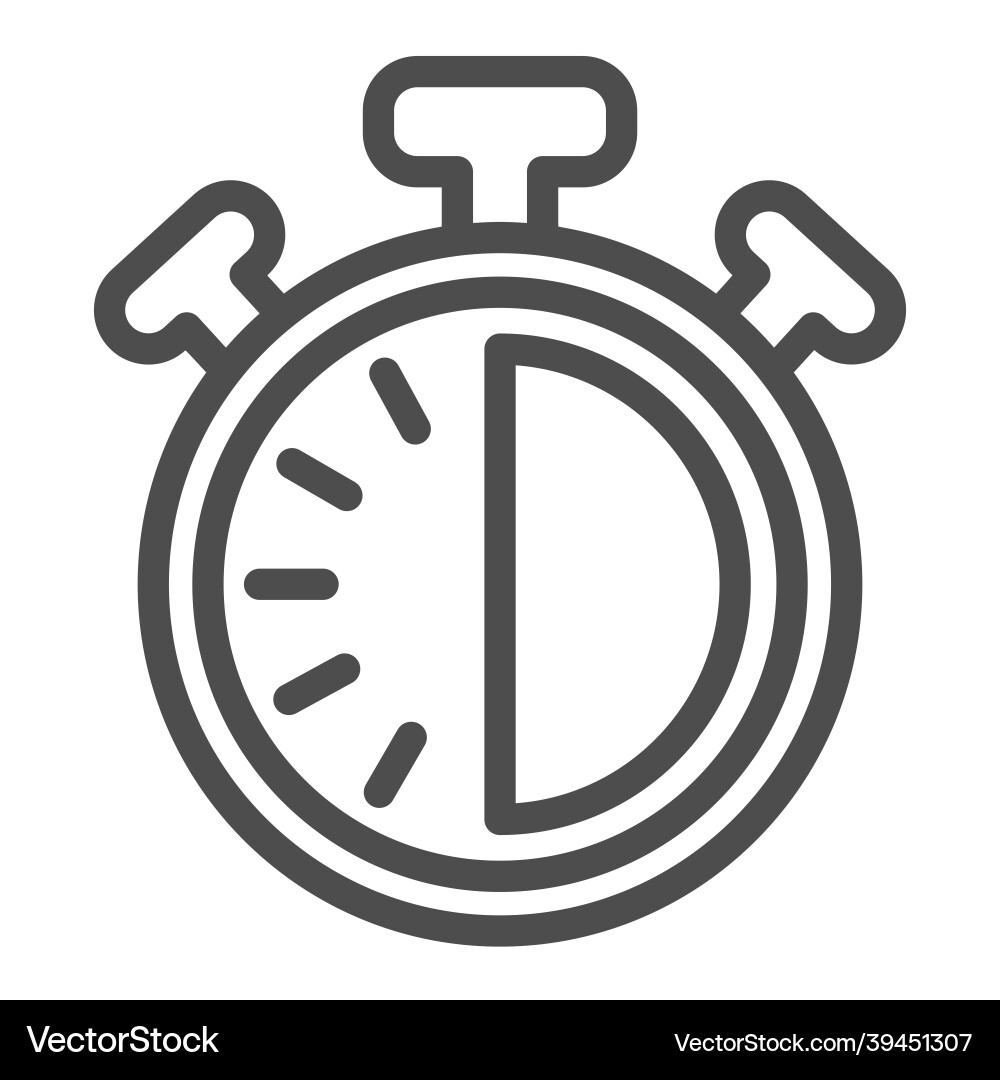 Stopwatch with buttons 30 seconds timer Stopwatch with buttons 30 seconds timer vector image