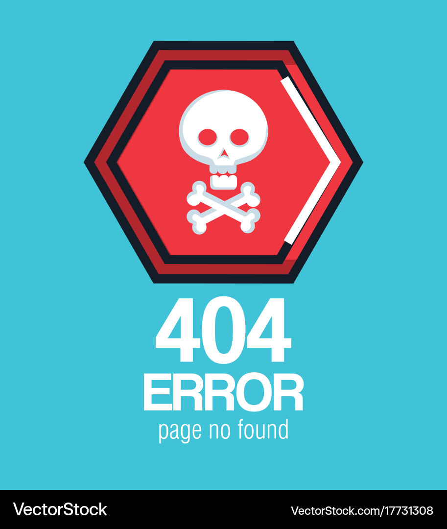 404 connection error icons vector image