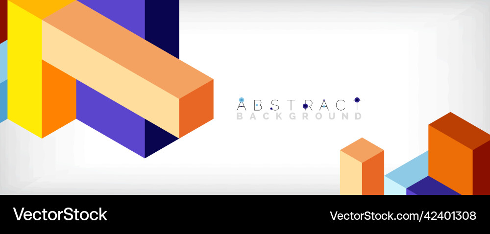 Abstract background 3d cubes cubic elements Abstract background 3d cubes cubic elements vector image