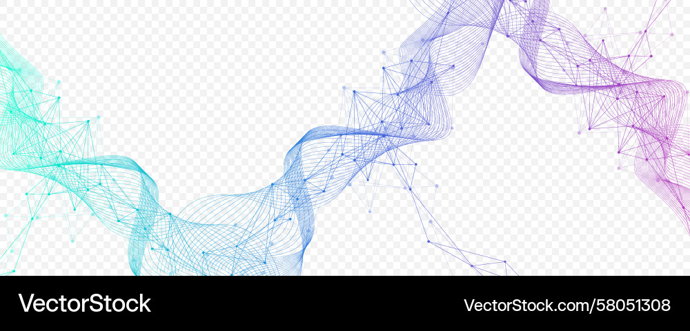 Abstract tech network connection dots digital Abstract tech network connection dots digital Vector Image