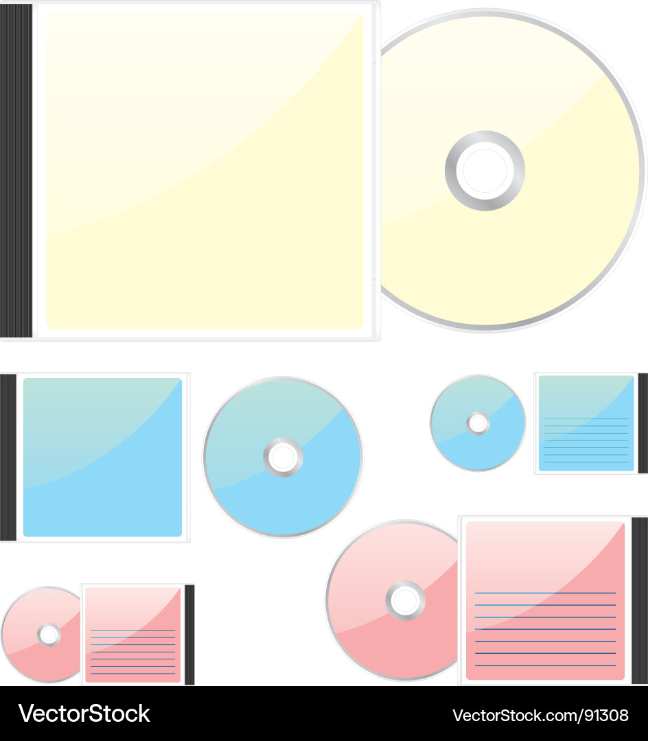 Compact disks vector image