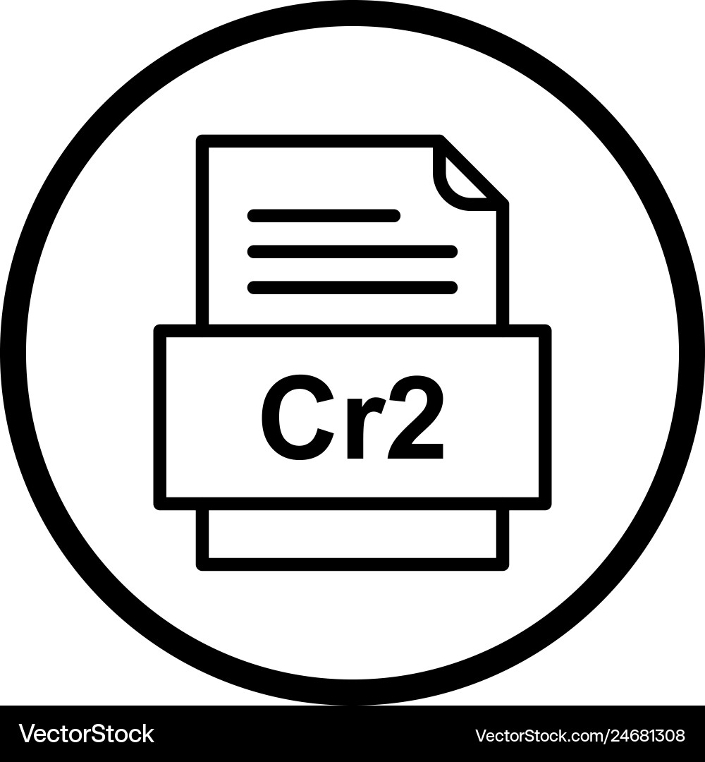Cr2 file document icon Vector Image